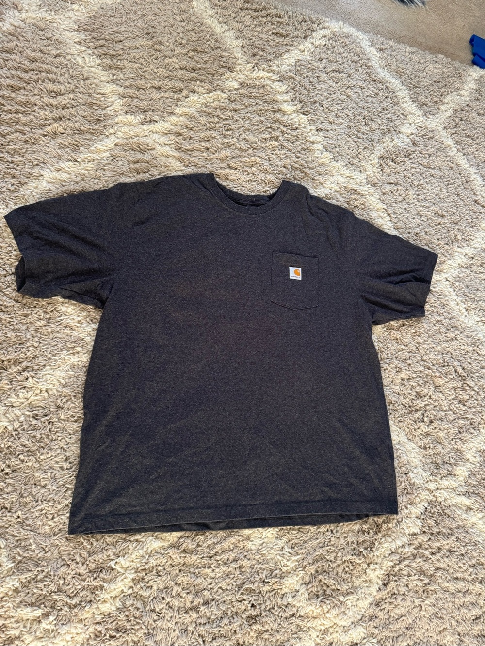 Carhartt Short Sleeve Pocket Tee in Charcoal Heather, Men’s Size 2XL